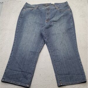 Venezia Jeans Womens 24 Blue Denim Faded Stretch 5-Pockets Low Waist Relaxed Fit